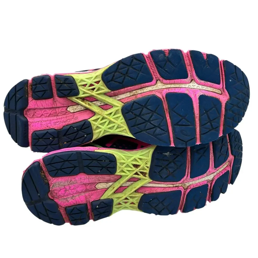 ASICS Women's Gel Kayano 22 Indigo‎ Blue Pink Glow Sneakers Shoes Size 8